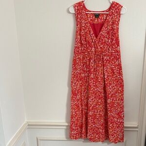 Eddie Bauer Red Floral Maxi Dress